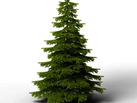 Pine tree combo pack game ready 3D Model