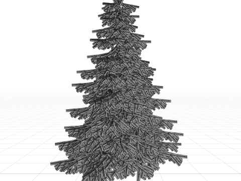 Jogo de pacote combo de pinheiro pronto Modelo 3D