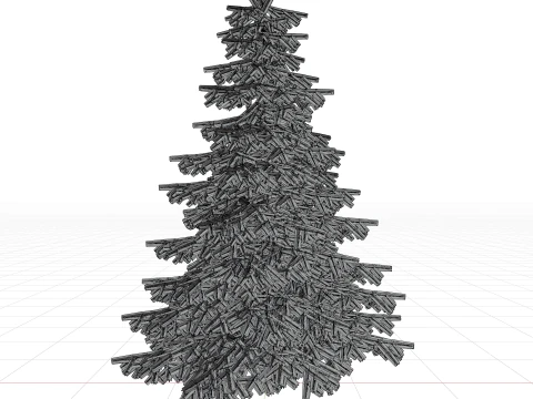 Pine tree combo pack game ready 3D Model
