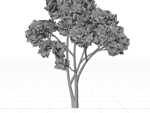 Pine tree combo pack game ready 3D Model