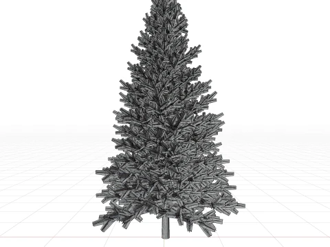 Pine tree combo pack game ready 3D Model