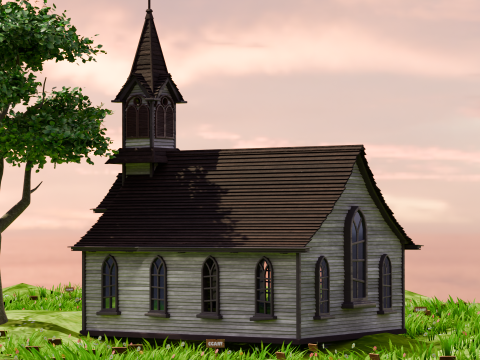 Exterior da Coleção American House - Pacote 08 Modelo 3D