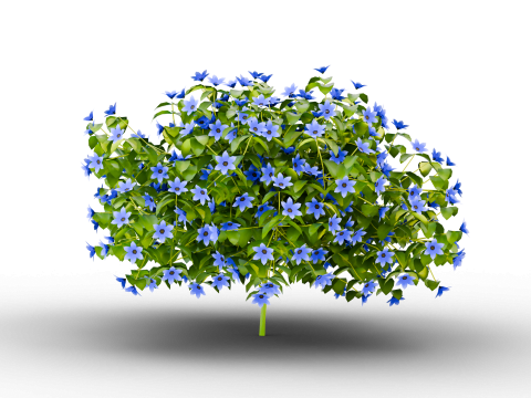 Цветочные растения для украшения пбр 3D Модель