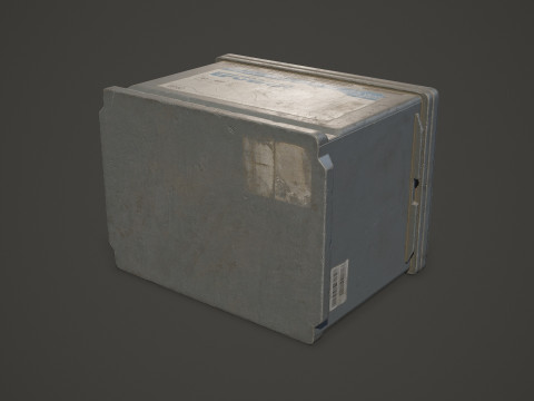 कार बैटरी 62 6CT 12 वोल्ट 2 रंग विकल्प - पीबीआर गेम रेडी लो-पॉली 3D मॉडल