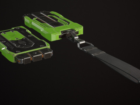 SF キーカード 5 色のオプション LOD - PBR ゲーム対応 ローポリ 3Dモデル