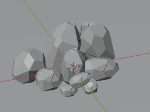 Low Poly Rocks Pack Low-poly 3D Model