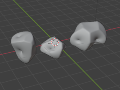 Paket Batu Realistis dan Poli Rendah Bertekstur PBR Model 3D