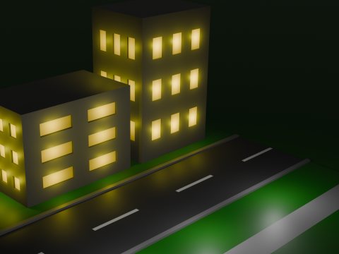 Paquete de ciudad de baja poli Modelo 3D