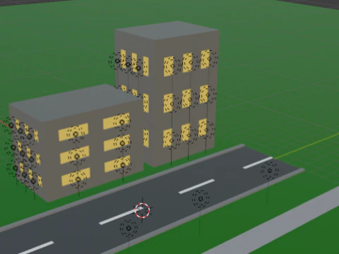 Low Poly City Pack Low-poly 3D Model