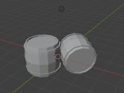 Low Poly Barrel Pack Low-poly 3D Model