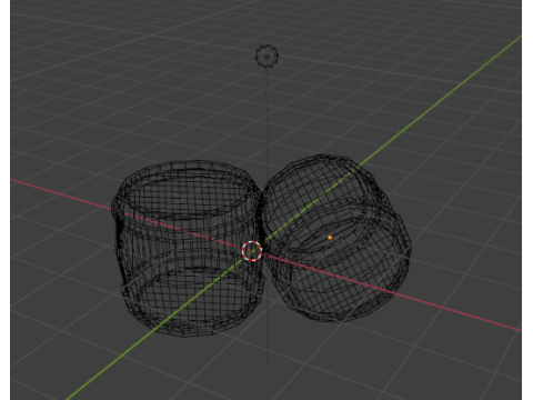 Zestaw beczek Low Poly Low-poly Model 3D