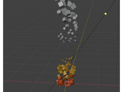 Стилизованная низкополигональная анимация у костра Низкополигональная 3D Модель