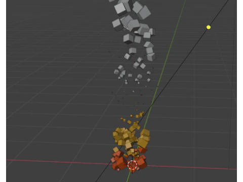 Stylized Low Poly Campfire Animation Low-poly 3D Model