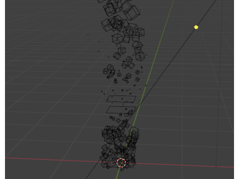 Стилизованная низкополигональная анимация у костра Низкополигональная 3D Модель