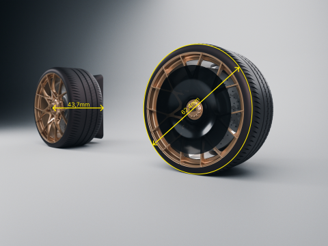 Stuur - Porsche GT3 RS 3D printmodel