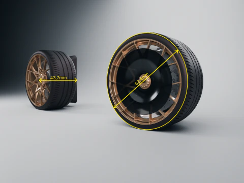 Wheel - Porsche GT3 RS 3D Print Model