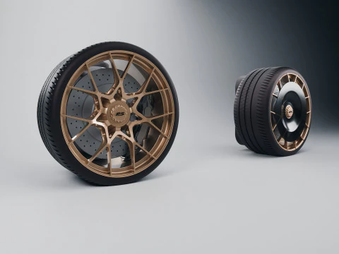 Wheel - Porsche GT3 RS 3D Print Model
