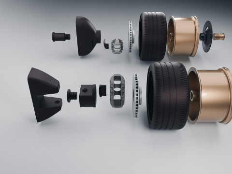 Stuur - Porsche GT3 RS 3D printmodel