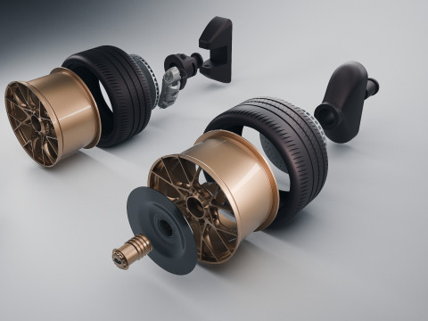 Stuur - Porsche GT3 RS 3D printmodel