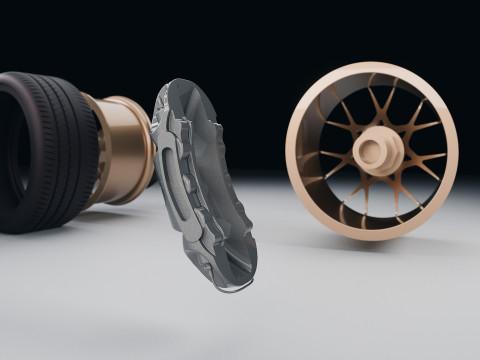 Stuur - Porsche GT3 RS 3D printmodel