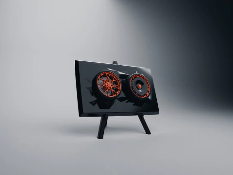 Porsche 911 GT3 RS 992 Wheel Art Desktop Display 3D Print Model