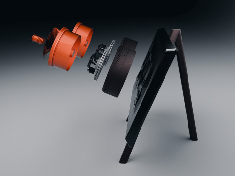 Porsche 911 GT3 RS 992 Wheel Art-bureaubladdisplay 3D printmodel