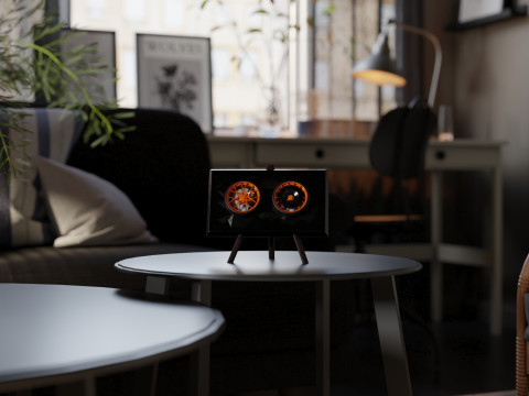 Porsche 911 GT3 RS 992 Wheel Art-bureaubladdisplay 3D printmodel