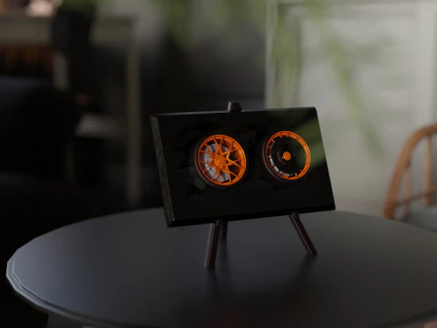 Porsche 911 GT3 RS 992 Wheel Art Desktop Display 3D Print Model