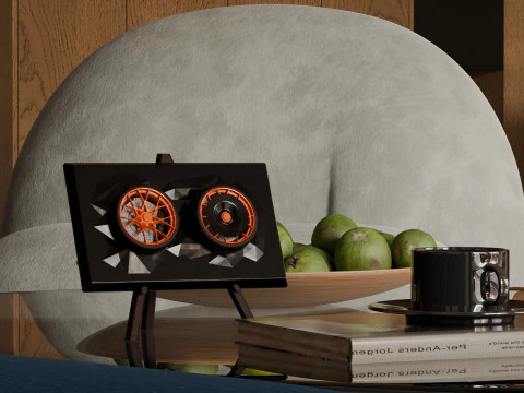 Porsche 911 GT3 RS 992 Wheel Art Desktop Display 3D Print Model