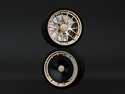 Roue Porsche 911 GT3 RS 992 - Modèle 2 Modèles 3D en vedette