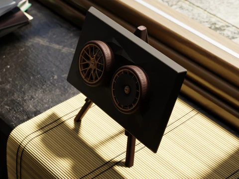 Porsche 911 GT3 RS 992 Wheel Art Desktop Display - Model 2 3D Print Model