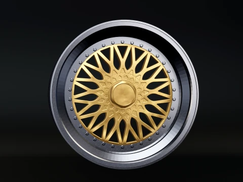 BBS RS - 3-Piece Wheel RC Scale Model STL 3D Print Model