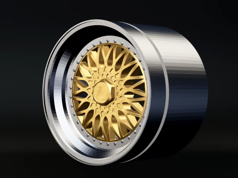 BBS RS - 3-Piece Wheel RC Scale Model STL 3D Print Model