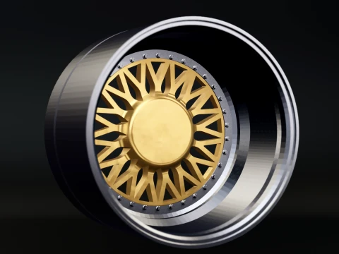 BBS RS - 3-Piece Wheel RC Scale Model STL 3D Print Model