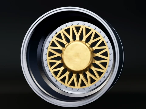 BBS RS - 3-Piece Wheel RC Scale Model STL 3D Print Model
