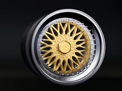 BBS RS - 3-Piece Wheel RC Scale Model STL 3D Print Model