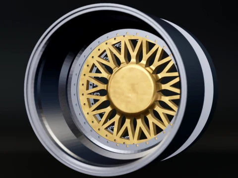 BBS RS - 3-Piece Wheel RC Scale Model STL 3D Print Model