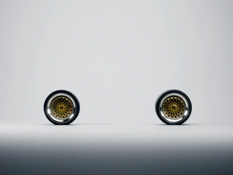 BBS RS - 3-Piece Wheel RC Scale Model STL 3D Print Model