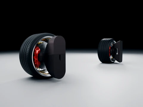 BBS RS - 3-Piece Wheel RC Scale Model STL 3D Print Model