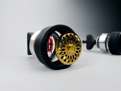 BBS RS - 3-Piece Wheel RC Scale Model STL 3D Print Model