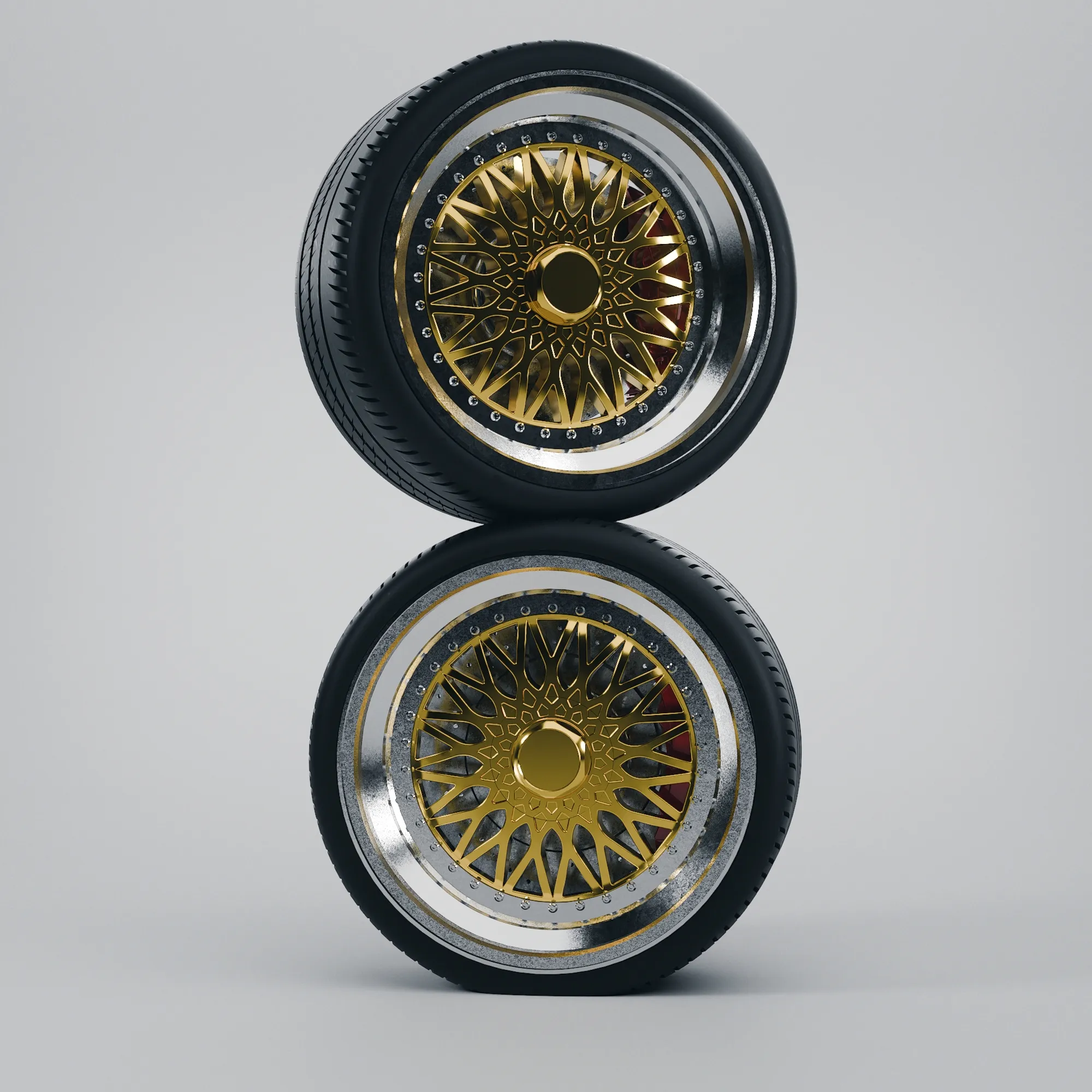 BBS RS - 3-Piece Wheel RC Scale Model STL 3D Print Model .c4d .max .obj .3ds .fbx .stl .blend 