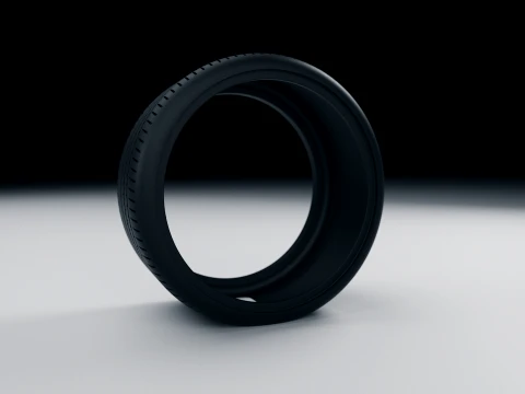BBS LM Style Wheel Tire RC - Scale Model Rim 3D Print Model