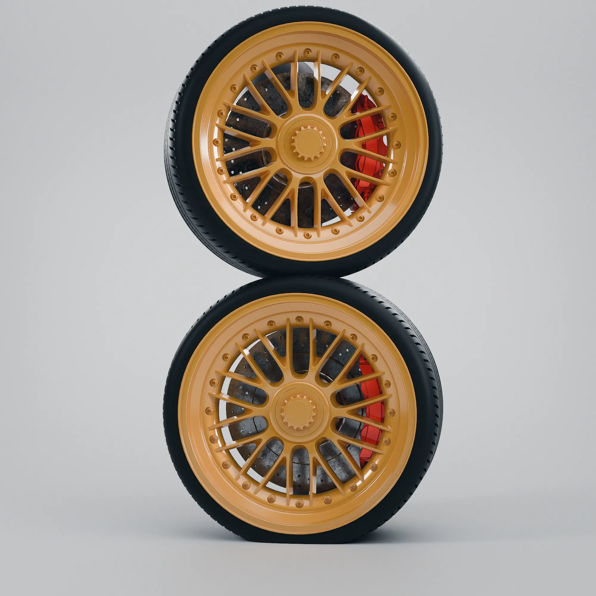 BBS LM Style Wheel Tire RC - Scale Model Rim 3D Print Model .c4d .max .obj .3ds .fbx .stl .blend