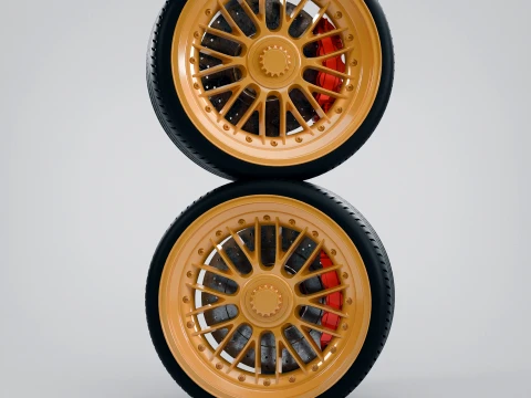 BBS LM Style Radreifen RC &ndash; ma&szlig;stabsgetreue Modellfelge 3D Druckmodell