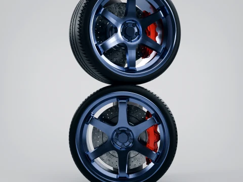 Volk Racing TE37 wiel - band 3D printmodel