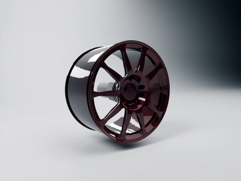 Audi R8 GT 2023 Wheel Tire 110 RC Scale Builds 3D Print Model