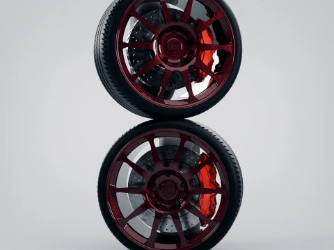 Audi R8 GT 2023 wielband 110 RC schaalconstructies 3D printmodel