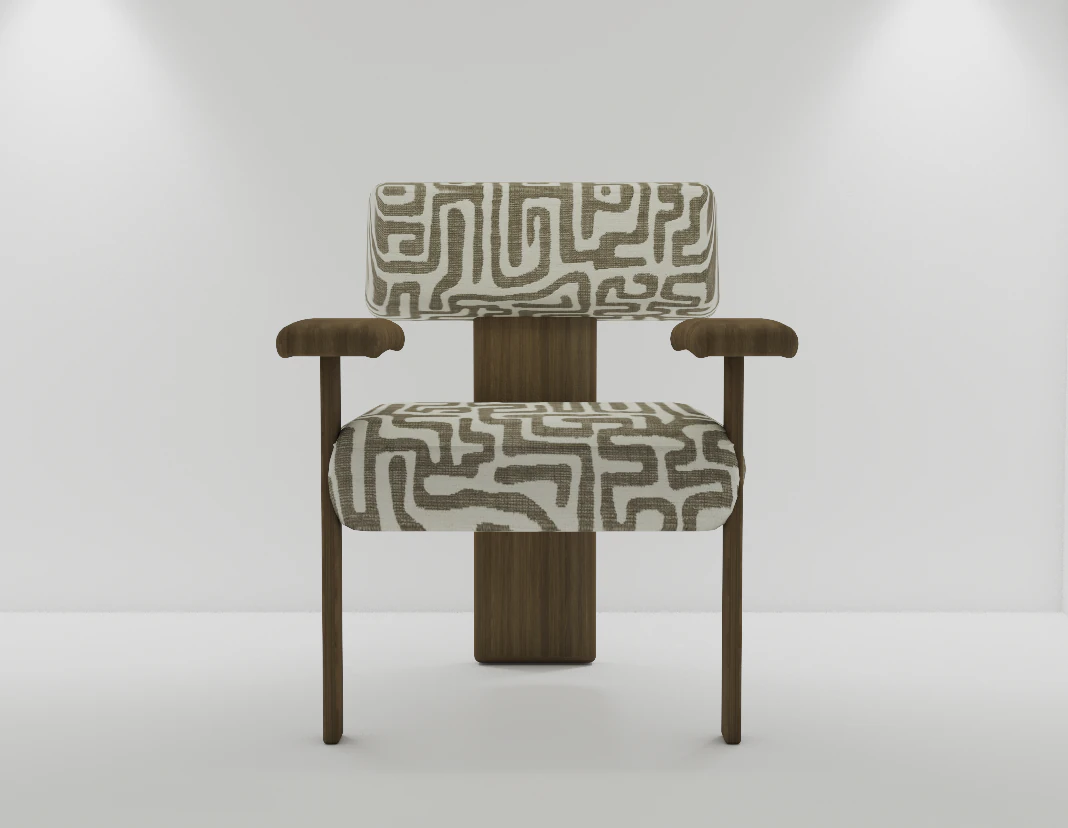 Sedia moderna con motivi Modello 3D .c4d .max .obj .3ds .fbx .stl .blend 