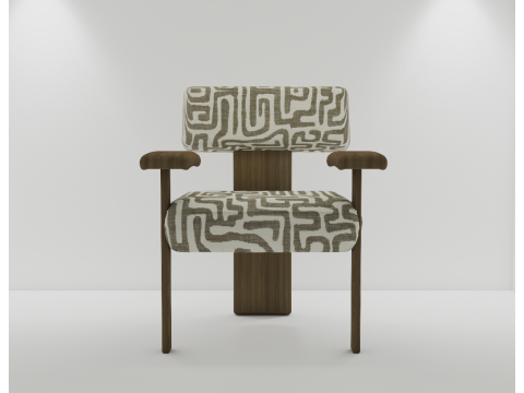 Modern desenli sandalye 3D Model