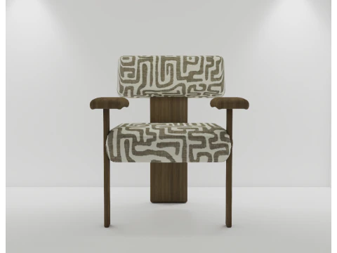 Moderne stoel met patroon 3D Model